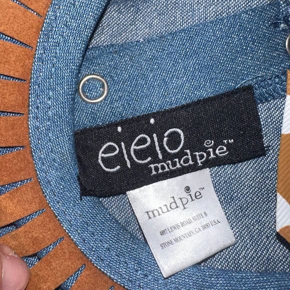 NWT mudpie Cowgirl Cow Halloween Costume Themed Rodeo Outfit Size 12-18 Months - Picture 6 of 8